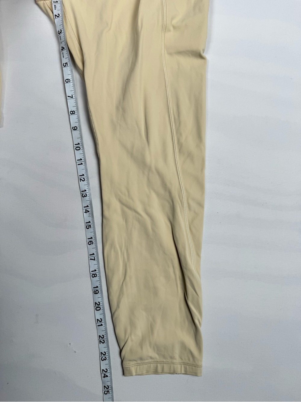 Lululemon Align High-Rise Pant Pockets 25" Prosecco Beige Women’s 12 Retail $128 - Picture 2 of 7